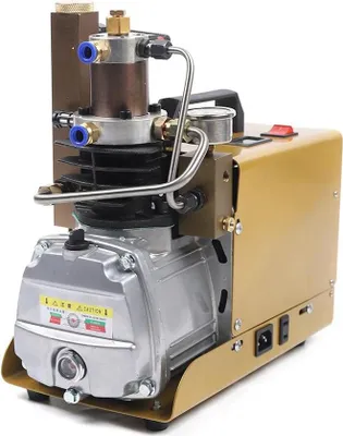 Produktbild von PCP Tauchkompressor - Elektrischer Hochdruck-Luftkompressor - 1,8 kW - 30 MPa/4500 psi - 220 V EU-Stecker - Manuelles Abschalten - Hellbraun