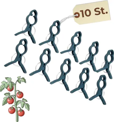Produktbild von Pflanzenclips für Kletterpflanzen Rankhilfe Tomaten Pflanzenklammern Pflanzenhalter Pflanzenbinder Blumenhalter Pflanzen Rankhilfe Efeutute Wuchshilfe Klammern 10 St.