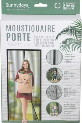 Produktbild von DOCHTMANN Magnetisches Insektenschutzgitter, Moskitonetz 90 x 210 cm