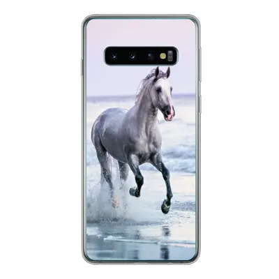 Produktbild von MuchoWow® Handyhülle Schutzhülle Hülle für Samsung Galaxy S10 Pferde - Luft - Meer Silikon Softcase Handy Hülle - Handytasche