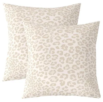 Produktbild von Kissenbezug Serie 6, 60x60 cm, Polyester, Leopard-Safari-Muster, beige, mit Reißverschluss