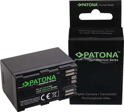 Produktbild von PATONA Premium Akku f. Canon BP-A30 EOS C200 C200B C200 PL C300 Mark II XF705 CA-CP200L