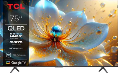 Produktbild von TCL 4K QLED TV | 75T8C | 75 | Smart TV | Google TV | Black