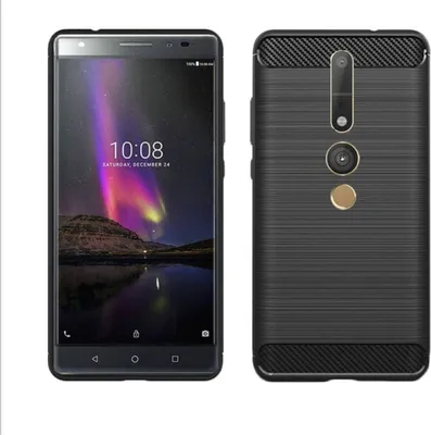 Produktbild von Schutzhülle Handyhülle für Lenovo Phab2 Pro Case Cover Carbon Optik Schwarz