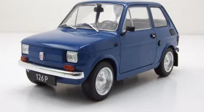 Produktbild von MCG 18324 Fiat Polski 126p 1972 dunkelblau 1:18