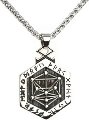Produktbild von Lederkette Edelstahlkette 316L VEGVISIR 60 cm Edelstahl 05-05