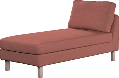 Productafbeelding van Dekoria bekleding voor Karlstad chaise longue zonder armleuningen, kort, cognacbruin, bekleding voor chaise longue Karlstad zonder armleuningen