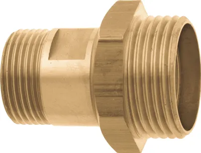 Produktbild von GEKA plus-Gewindenippel "2000" ; AG G 1/2" x G 3/4" MS drehbar