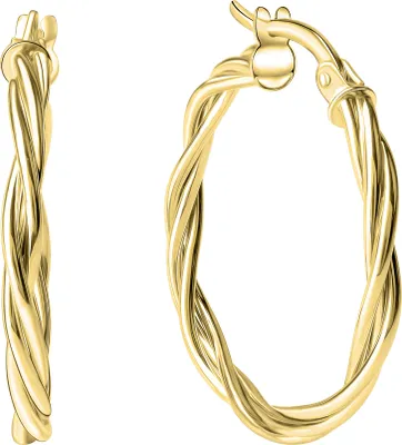 Produktbild von V Creolen 375/- Gold 2,4cm gelb 324310325-2