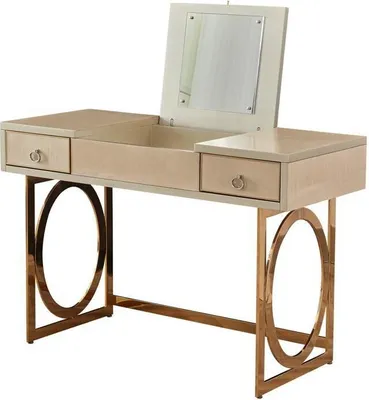 Immagine prodotto di Tavolino da toilette Consolle di design Tavolo cosmetico Specchio Vestaio Tavolini da toilette Nuovo