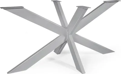 Obrázok produktu pre Rám stola Spider nohy stola krížový rám 120x70 cm ( sivá ) bežci stola oceľový kovový jedálenský stôl stolový konferenčný stôl
