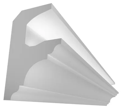 Produktbild von ELHARE Stuckleiste LED Band Lichtprofile Wand Indirekte Beleuchtung Profil LS24B - 130x80mm, 2m