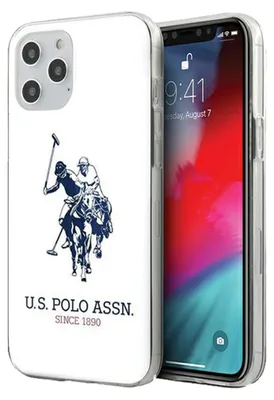 Obrázok produktu pre Us Polo Ushcp12Ltpuhrwh Iphone 12 Pro Max 6,7" Bielo/Biele Lesklé Veľké Logo