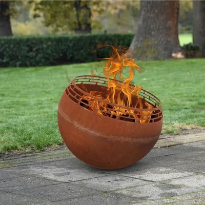 Produktbild von Esschert Design FF503, Tragbare Feuerstelle, offen, Brennholz, Rostfarbe, Draußen, Rund