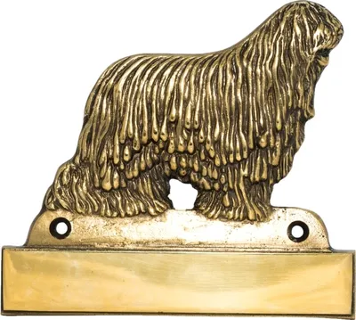 Immagine prodotto di Komondor - Targhetta con cane, targhetta in ottone, targhetta personalizzata per porta con marchio Art-Dog
