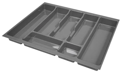 Produktbild von Besteckeinsatz Besteckkasten 60 cm Schubkasten grau
