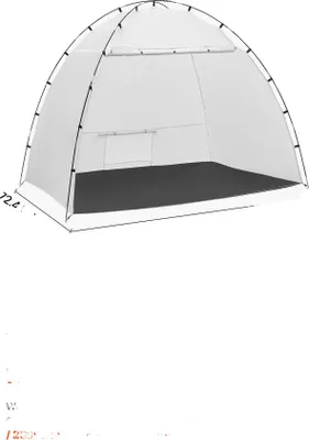 Immagine prodotto di Tenda da campeggio, facile da montare, migliore circolazione dell'aria, supporto bianco S