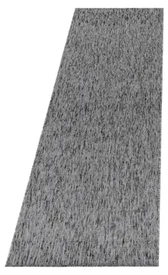 Zdjęcie produktu dla Dywan bieżnik do salonu, szary, 80x250 cm, jednolity kolor