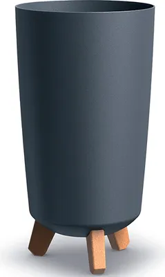 Produktbild von Großes Pflanzgefäß GRACIE TUBUS anthrazit 19,5 cm