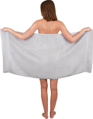 Produktbild von Betz Duschtuch 70 x 140 cm PREMIUM 100% Baumwolle Liegetuch Strandtuch   Farbe: silber