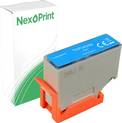 Produktbild von Druckerpatrone kompatibel zu Epson C13T02F240 202 cyan Expression Premium XP-6000, Epson XP-6005, Epson XP-6100, Epson XP-6105