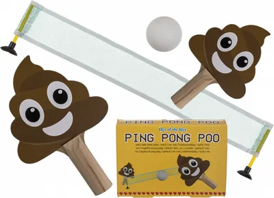 Produktbild von Ping Pong, Poo, mit 2 Tischtennisschlägern
