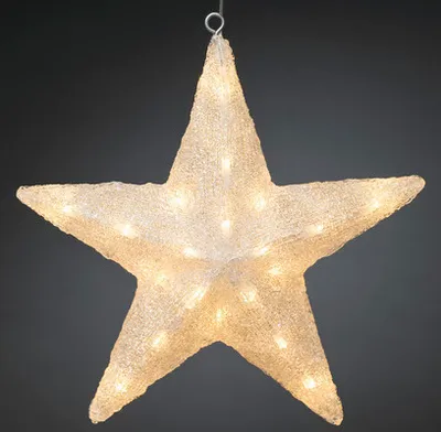 Immagine prodotto di Figura illuminata Konstsmide Stella LED in acrilico 40 x 40 cm Colore luce bianco caldo incl. dimmer