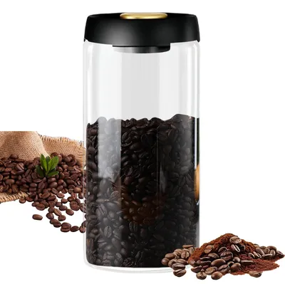Kaffeedose 1800 ml, Glas, Vakuumdeckel, luftdicht