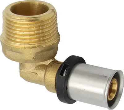 Produktbild von Pressfitting Winkel Übergang 16x2 mm 3/4 Zoll AG TH Kontur