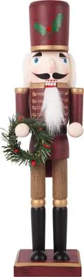 Produktbild von Dekofigur Nussknacker Holz 38 x 9 cm bunt