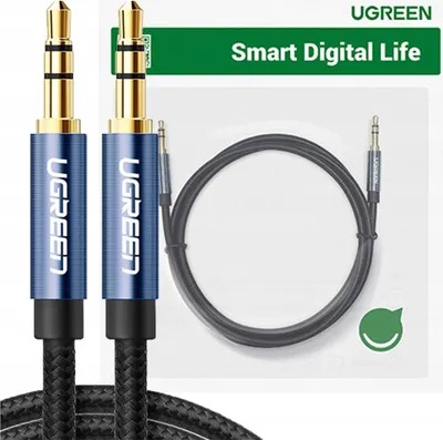 Immagine prodotto di Cavo Mini Jack Ugreen Av122 3,5Mm Aux 1,5M (Czarny)
