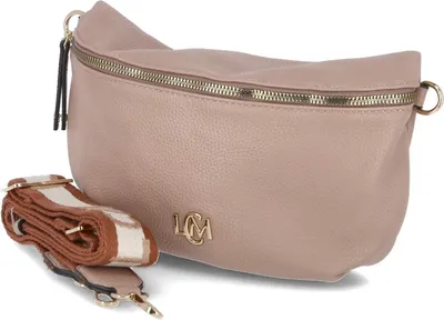 Produktbild von L.Credi Damen Schultertasche/ Umhängetasche MATILDA Beige Kunstleder - vegan-