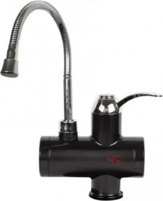 Obrázek produktu pro Ohřívač vody s flexibilním výtokem Rosberg R57100BFW, 3600 W, S displejem, Až 60 °C, Na kuchyňskou linku, Černý
