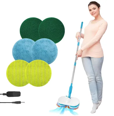 Zdjęcie produktu dla Elektryczna mop, bezprzewodowa konstrukcja, bardzo lekka, kolor niebieski