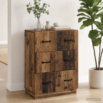 Immagine prodotto di vidaXL Cassettiera in legno riciclato 66 x 34,5 x 87 cm in materiale composito