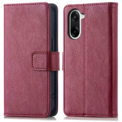 Imagen del producto de Funda Tipo Libro de Lujo para OnePlus Nord CE5 - Bordeaux