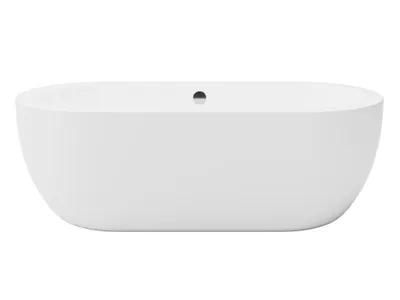 Produktbild von Freistehende ovale Badewanne 170 x 80 x 58 cm Acryl Weiß 200 L NEPTUNA