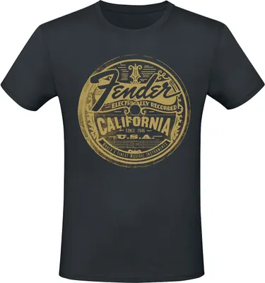 Produktbild von Fender T-Shirt Herren California schwarz 3XL