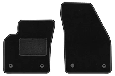 Immagine prodotto di Tappetini anteriori in moquette per Volvo V50 2004-2012 (station wagon) – 2 pezzi, neri, su misura – Wielganizator LUX