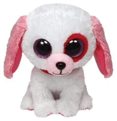 Produktbild von Darlin - Hund weiss mit rosa Ohren, 15cm