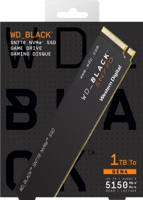 Zdjęcie produktu dla Western Digital Black SN770, 1 TB, M.2, 5150 MB/s