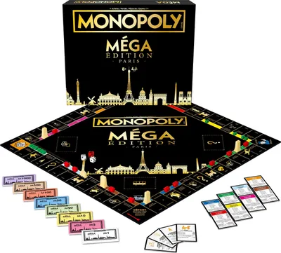 Produktbild von MONOPOLY Mega Paris – Brettspiel – GEWINNSPIELE – Ab 8 Jahren