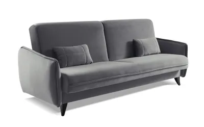 Produktbild von Schlafsofa Conte - Grau – Modernes 3-Sitzer Sofa mit Schlaffunktion