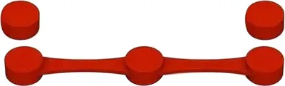 Produktbild von Magnetische Silikonschnalle für die Heißluftfritteuse, Schnellverschluss, hitzebeständiger Silikon-Clip, Verriegelung für Pergamentpapier, Papierhalter für die Heißluftfritteuse mit Magnet