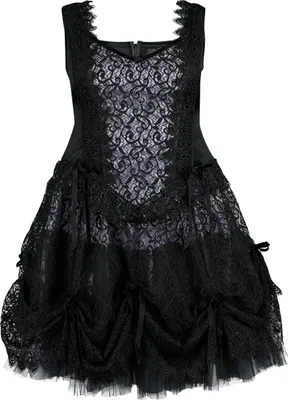 Produktbild von Sinister Gothic Kurzes Kleid Damen Gothic Shortdress schwarz XXL