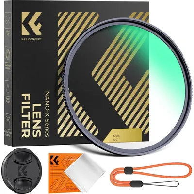 Image de 49mm Nano X-Series filtre UV avec 28 couches de nano-revêtements, bouchon d'objectif, chiffon de nettoyage