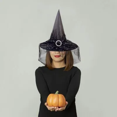 Produktbild von Hut Hexenhut Damen, schwarz, Einheitsgröße, für Halloween