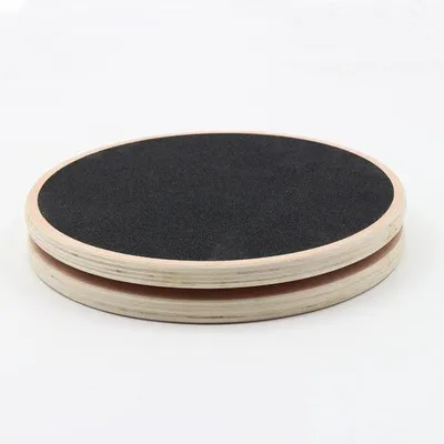 Imagen del producto de Tabla de entrenamiento de madera: antideslizante, giratoria, equipo de fitness para el core. Tabla de equilibrio, equipo de entrenamiento para tonificar las caderas, fortalecer el core, ejercitar los brazos y desarrollar los músculos abdominales