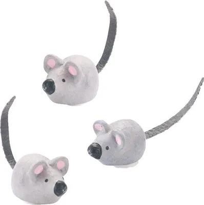 Image de KNORR prandell 218002760 Litière décorative Animaux "Souris" 1,5 cm gris