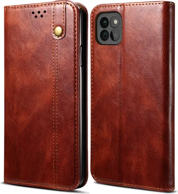 Immagine prodotto di Custodia per Samsung Galaxy A22 5G, custodia in pelle flip wallet con funzione stand rosso